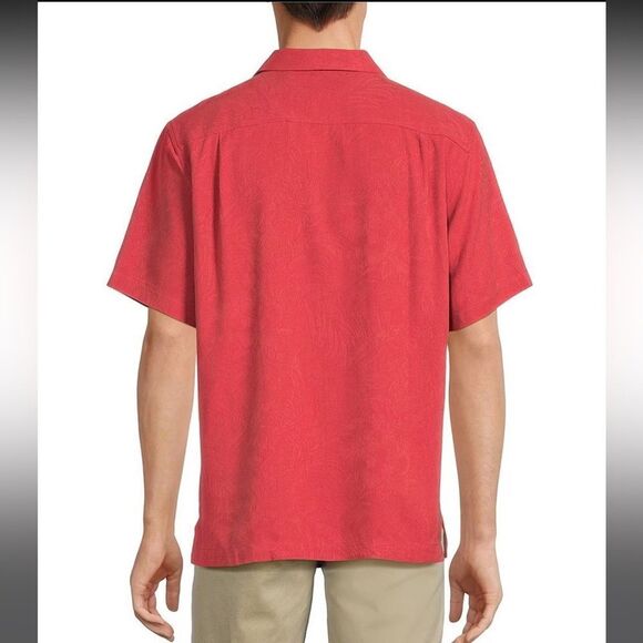 Tommy Bahama 100% Silk Solid Tropic Isle Short Sleeve Camp Collar Woven XXXL - Picture 2 of 11